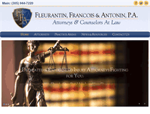 Tablet Screenshot of fleurantinlaw.com